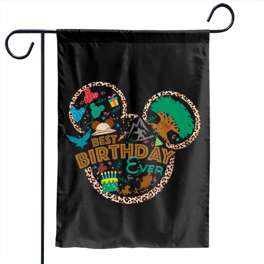 Disney Safari Birthday Shirt, Disney Garden Flags, Disney Family Garden Flags, Disney Group Garden Flags, Animal Kingdom Birthday Garden Flags