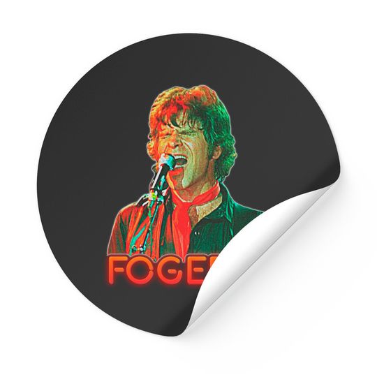 John Fogerty :: Bad Moon Retro 70s FanArt - John Fogerty - Stickers