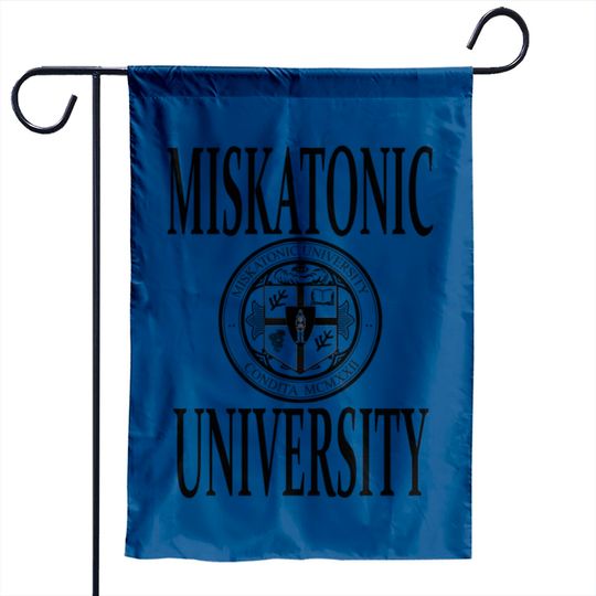 Miskatonic University Logo with Text - Hp Lovecraft - Garden Flags