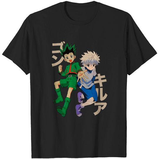 Mens Womens T-Shirt Gon Tee and Cotton Killua Costume