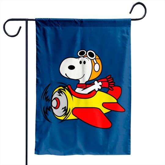 Snoopy Fly Airplane - Snoopy - Garden Flags
