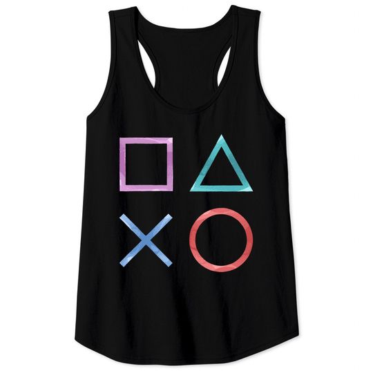 Playstation Symbols - Playstation - Tank Tops