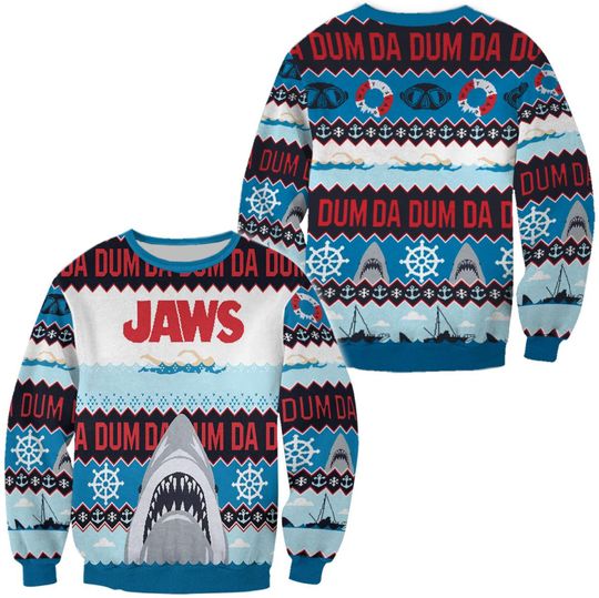Discover Jaws Ugly Christmas Christmas Sweater