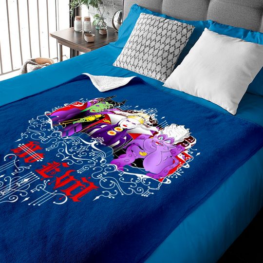 The Evil Disney characters Baby Blankets, Maleficent Evil queen Ursula