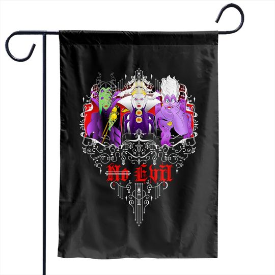 The Evil Disney characters Garden Flags, Maleficent Evil queen Ursula