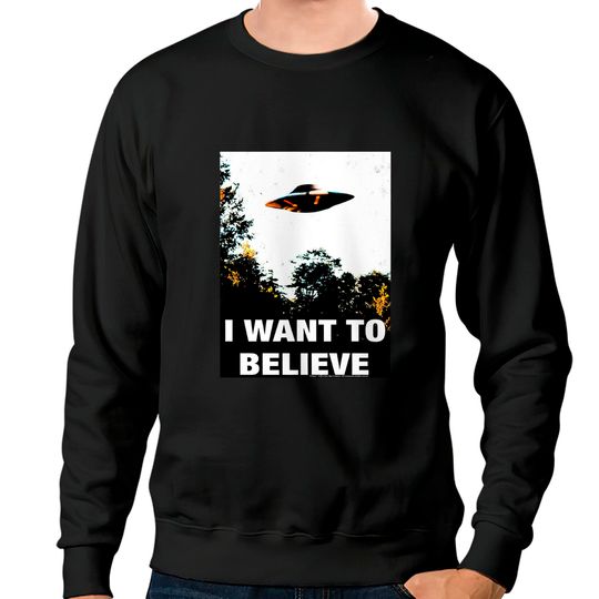 The X Files I Want To Believe Poster Sweatshirts TV Show UFO Tee, The X Files Shirt Gift For Fan
