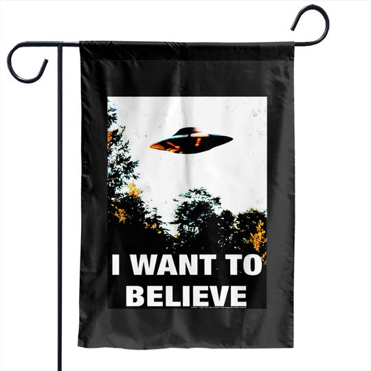 The X Files I Want To Believe Poster Garden Flags TV Show UFO Tee, The X Files Shirt Gift For Fan