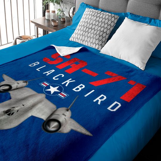 SR 71 Blackbird US Airborne Fighter Pilot Baby Blankets