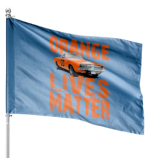 General Lee Dukes Of Hazzard Retro Orange Lives House Flags