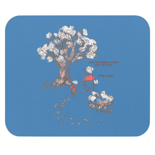 Retro Disney Winnie The Pooh & Piglet Always Friends Forever Mouse Pads