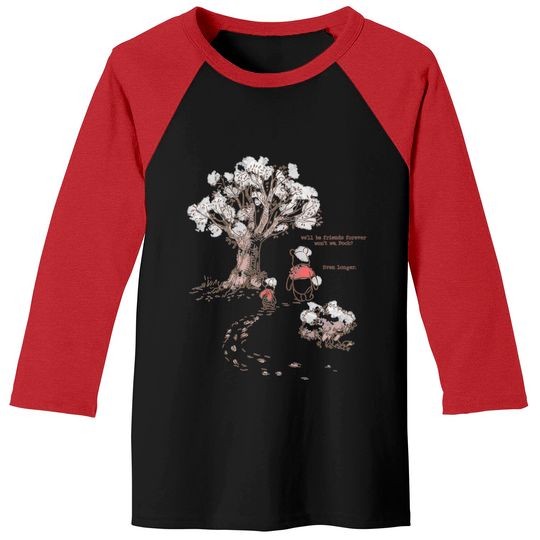 Retro Disney Winnie The Pooh & Piglet Always Friends Forever Baseball Tees