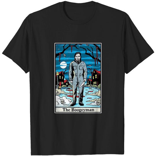 Halloween Michael Myers The Boogeyman Tarot Card T-Shirt
