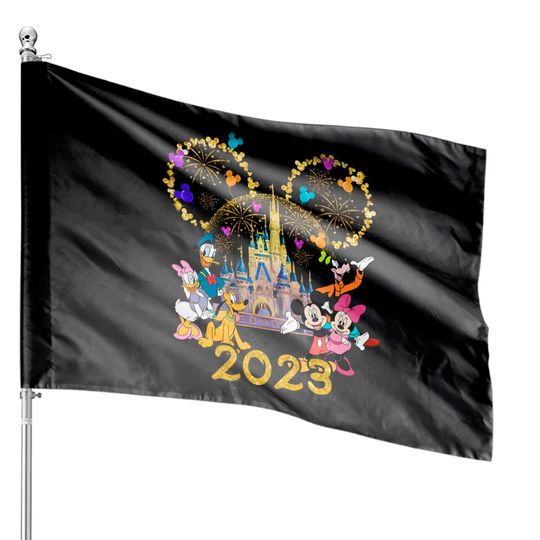 Disney 50th Anniversary House Flags, Disney World 50th Anniversary Shirt