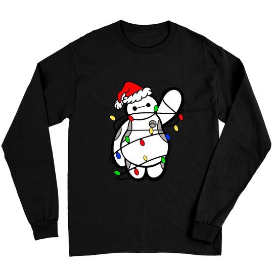 Baymax Christmas Lights - Long Sleeves, Big Hero 6, Disney Christmas Long Sleeves