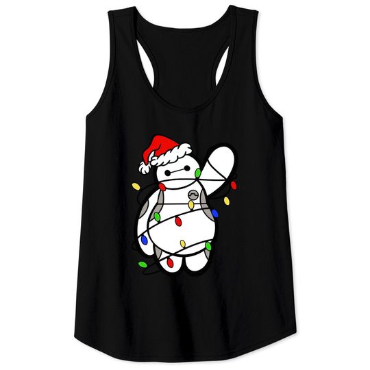 Baymax Christmas Lights - Tank Tops, Big Hero 6, Disney Christmas Tank Tops