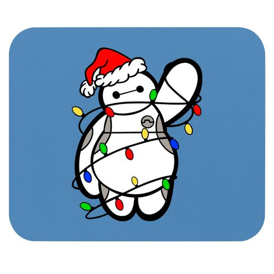 Baymax Christmas Lights - Mouse Pads, Big Hero 6, Disney Christmas Mouse Pads