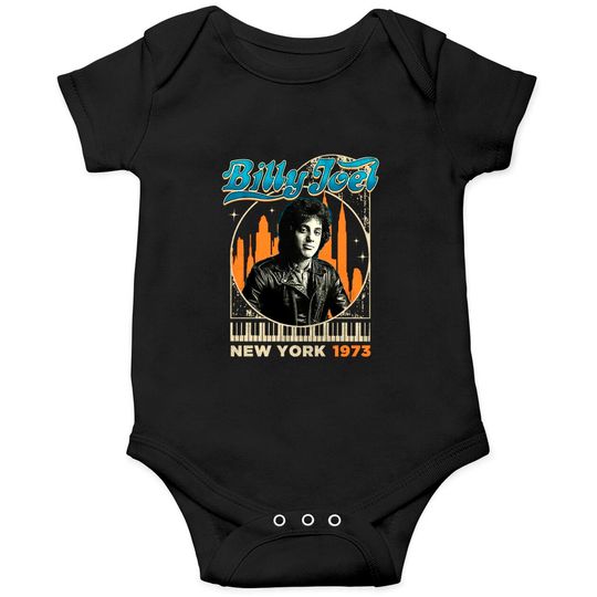 Billy Joel New York 1973 Onesies,Gift For Billy Joel Fans, Gift For Rock Pop Music Lovers Onesies