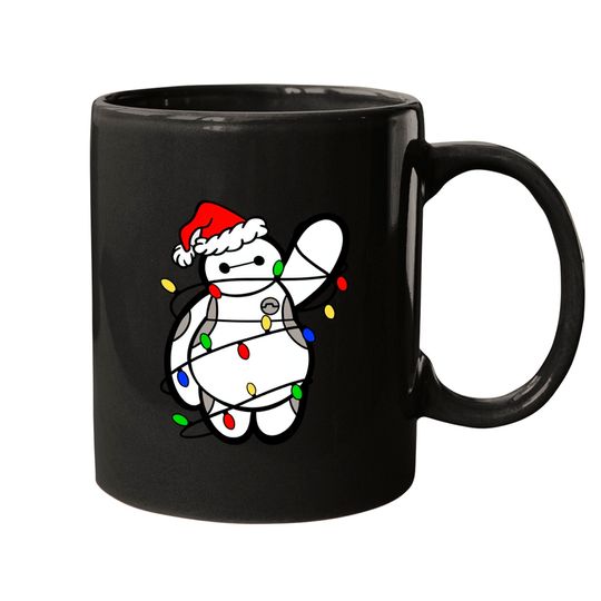 Baymax Christmas Lights - Mugs, Big Hero 6, Disney Christmas Mugs