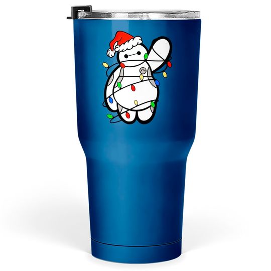 Baymax Christmas Lights - Tumblers 30 oz, Big Hero 6, Disney Christmas Tumblers 30 oz