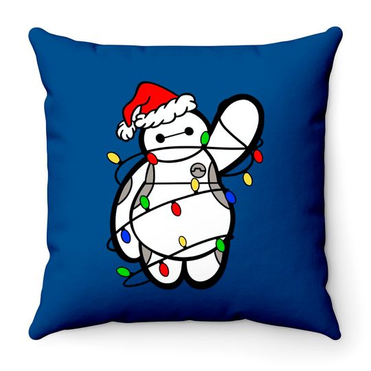 Baymax Christmas Lights - Throw Pillows, Big Hero 6, Disney Christmas Throw Pillows