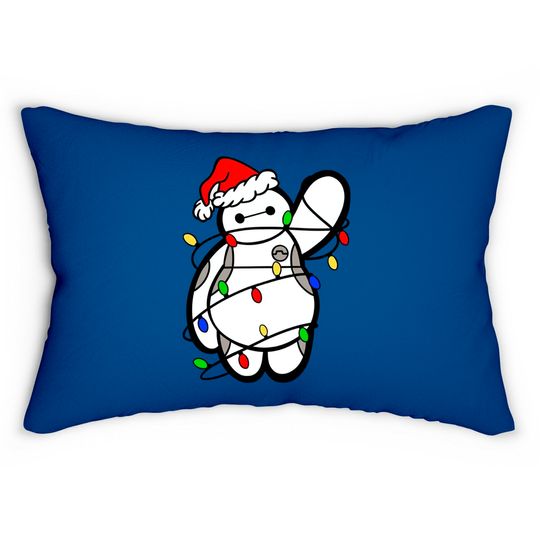 Baymax Christmas Lights - Lumbar Pillows, Big Hero 6, Disney Christmas Lumbar Pillows
