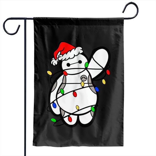 Baymax Christmas Lights - Garden Flags, Big Hero 6, Disney Christmas Garden Flags