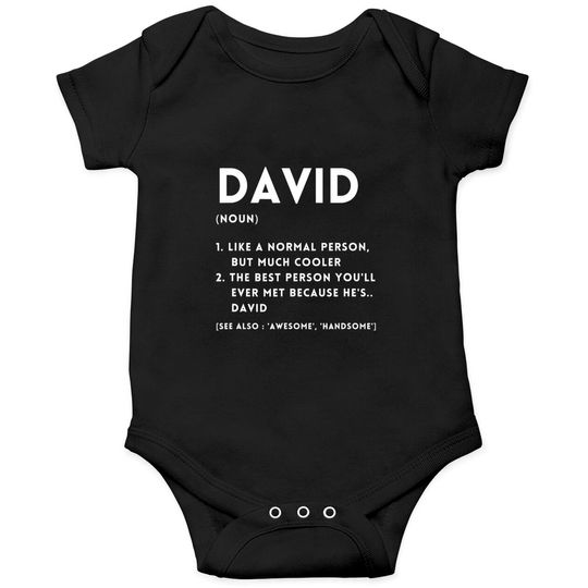 DAVID Definition Funny Personalized Name For David Onesies