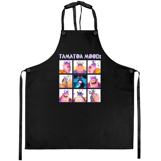 Disney Moana Tamatoa Mood Emotion Of Tamatoa Cute Face Unisex Aprons