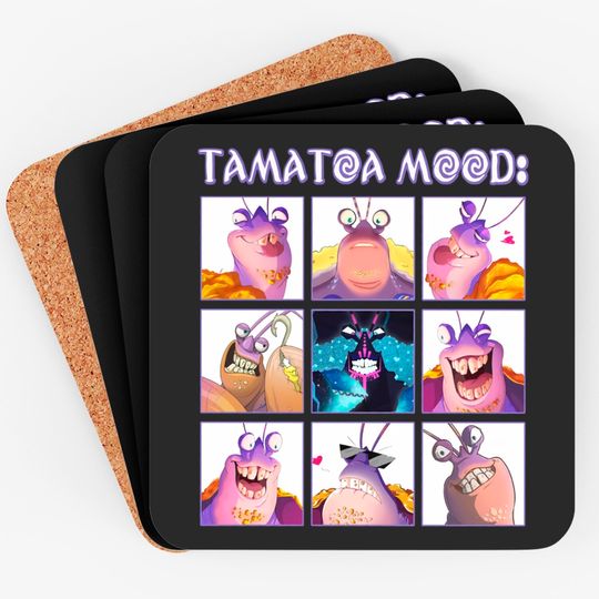 Disney Moana Tamatoa Mood Emotion Of Tamatoa Cute Face Unisex Coasters
