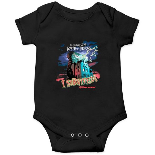 The Twilight Zone Tower of Terror Retro Onesies, Tower of Terror Vintage Onesies