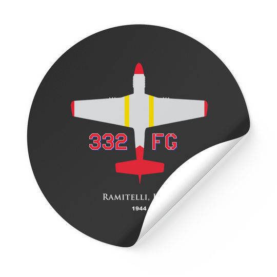Red Tail P-51 332 Fighter Group Stickers