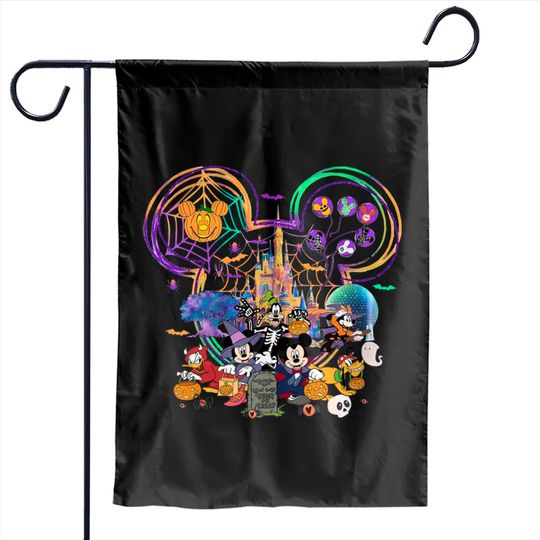 Vintage Disneyland Halloween Halloween Disney Characters Garden Flags
