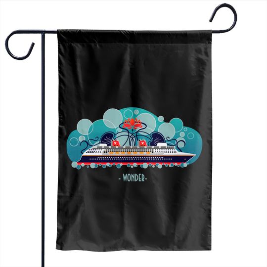 The Wonder - Disney Cruise Line - Garden Flags