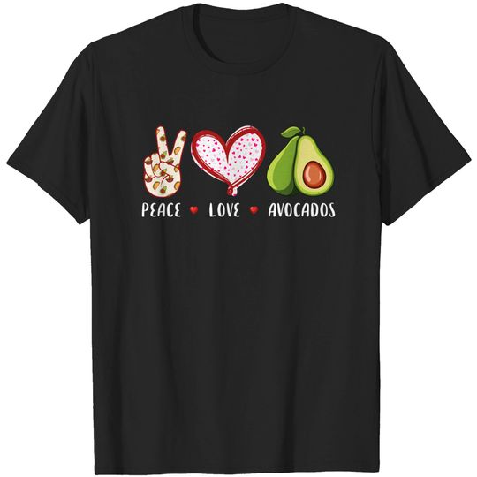 Discover Peace Love Avocados lovers gifts for girls women men kids T-Shirt