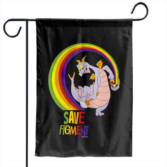 Save Figment - Journey Into Imagination at Epcot - WDWNT.com - Disney - Garden Flags