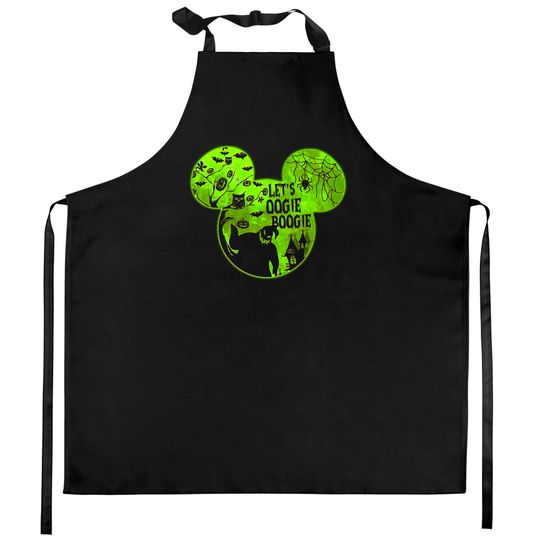 Let's Oogie Boogie Halloween party 2022 Disneyland Oogie Boogie Bash Kitchen Aprons