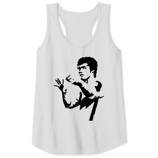 Bruce Lee Silhouette - Bruce Lee - Tank Tops