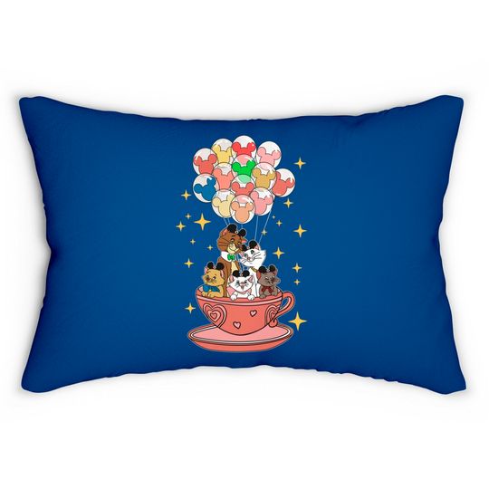 Mickey Balloon Aristocats Teacup Disney Couple Lumbar Pillows