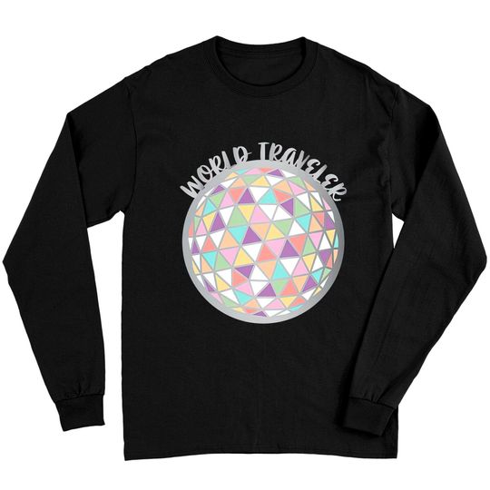 World Traveler Epcot Ball Long Sleeves, Disney Long Sleeves, Drinking Around The World Long Sleeves, Colorful Disney Long Sleeves