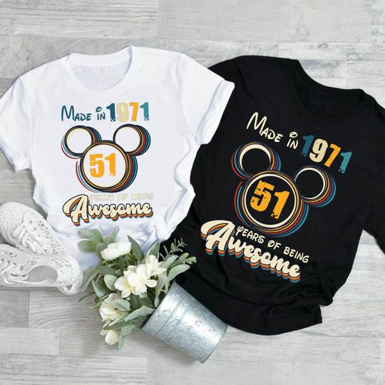 Discover Personalized Disney Birthday Being Awesome Vintage T-Shirt