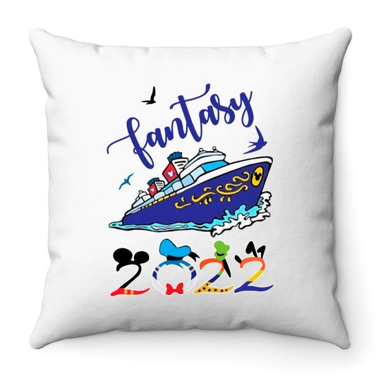 Disney Fantasy Cruise family Throw Pillows 2022, Cruise Throw Pillows, Disney cruise family Throw Pillows, Cruise family Throw Pillows 2022