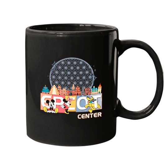 Vintage Epcot Mugs, Disney Epcot Mugs, Epcot Center Mugs