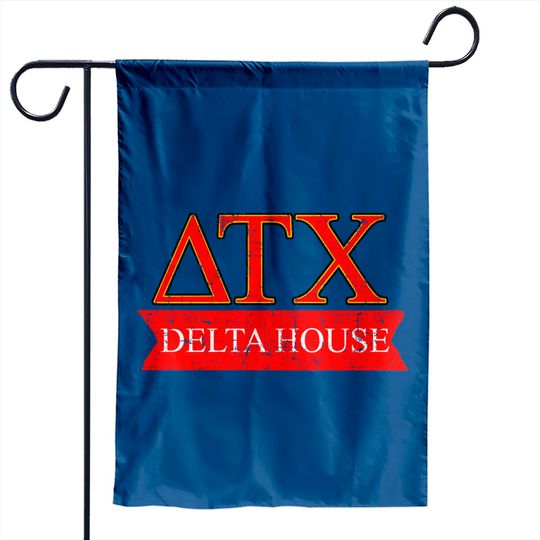 Delta Tau Chi - Delta House, distressed - Animal House - Garden Flags