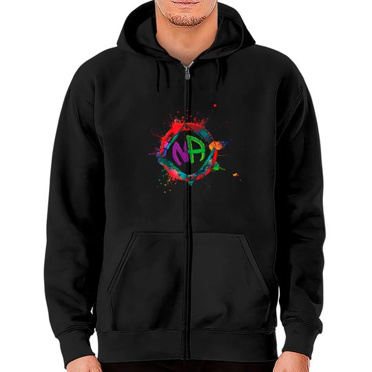 Narcotics Anonymous Zip Hoodies Sobriety Gifts Logo AA NA Zip Hoodies