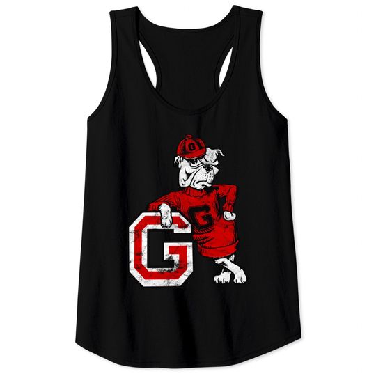 Discover Georgia Mascot Distressed Version - Georgia - Tank Tops