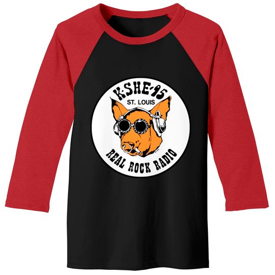 KSHE 95 real rock radio station St. Louis area Baseball Tees