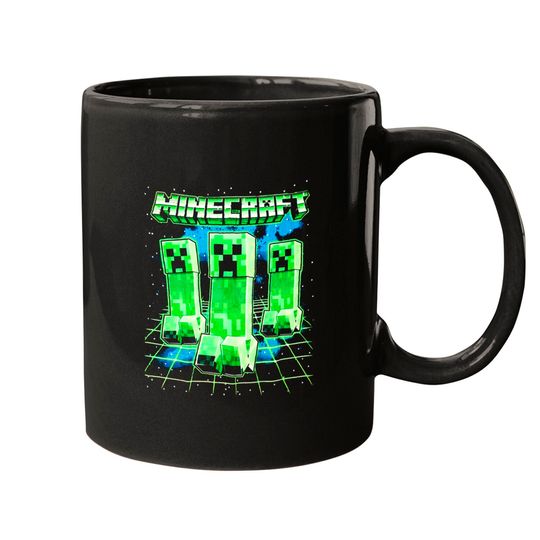 Minecraft Glowing Creepers Mugs