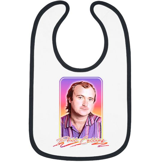 Phil Collins /// Retro 80s Aesthetic Fan Design - Phil Collins - Bibs