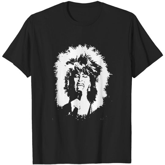 Tina Turner Black White Portrait - Tina Turner - T-Shirt