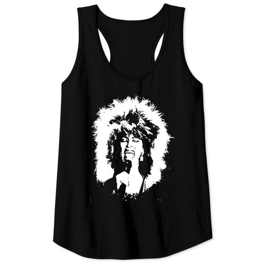 Tina Turner Black White Portrait - Tina Turner - Tank Tops